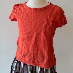 Bonpoint Vibrant Orange Short Sleeve Tee